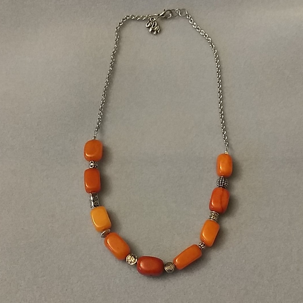 Orange quartz becklace